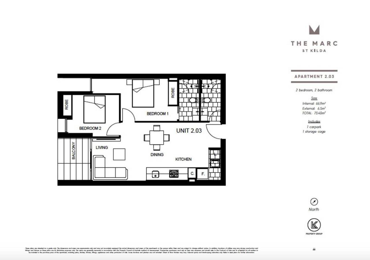 Msa The Marc 203 Stunning 2 Bed 2 Bath Apartment Melbourne Exterior photo